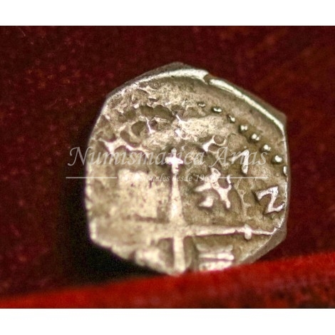 Felipe IV. 1/2 real. N/V. Madrid. Ensayador: A. MBC+