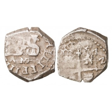 Felipe IV. 1/2 real. N/V. Madrid. Ensayador: A. MBC+