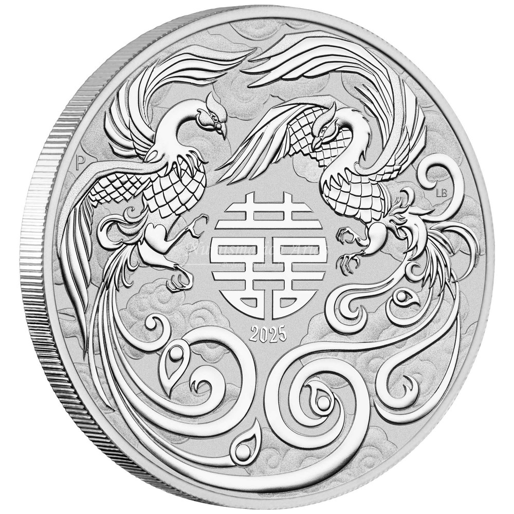 1 oz. AUSTRALIA 2025 - Double Phoenix (Chinese Myths & Legends)