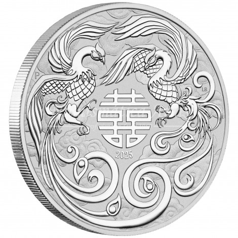 1 oz. AUSTRALIA 2025 - Double Phoenix (Chinese Myths & Legends)
