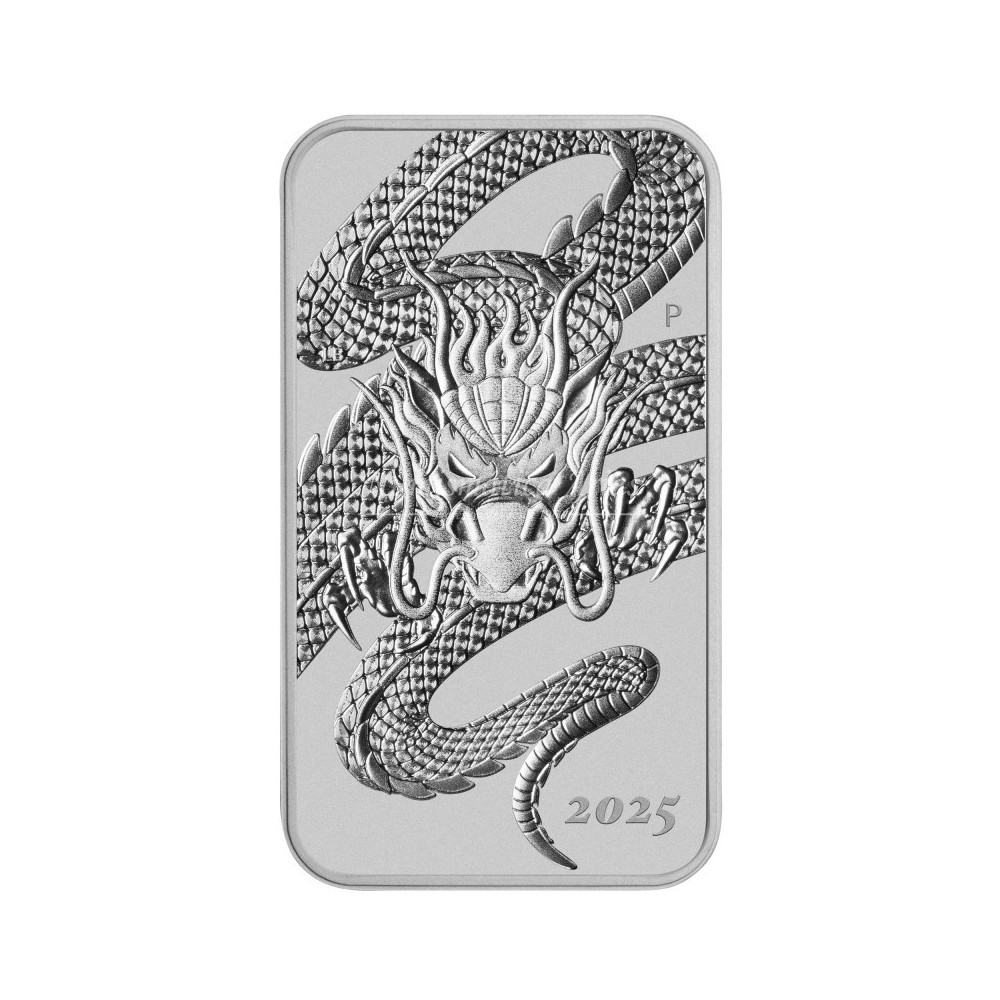 1 oz. AUSTRALIA 2025 - Dragon rectangular