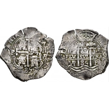 Carlos II. 8 Reales. 1685. Potosí. Ensayador: VR. MBC+.