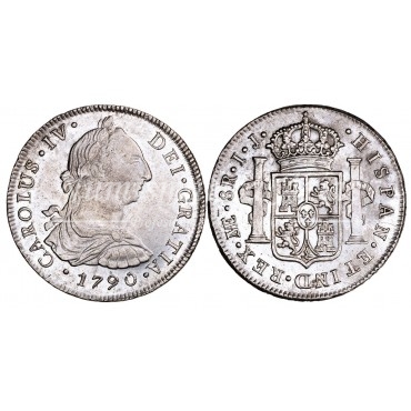 Carlos IV. 8 reales. 1790. Lima. Ensayador: IJ. SC-