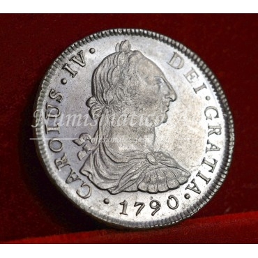Carlos IV. 8 reales. 1790. Lima. Ensayador: IJ. SC-