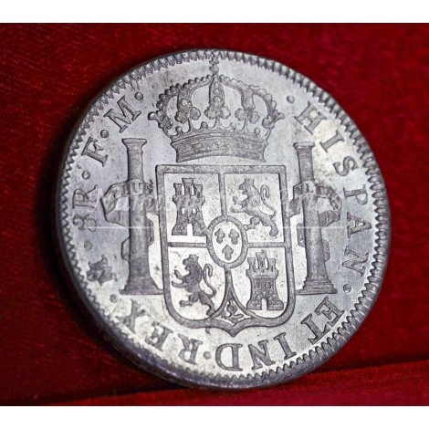 Carlos IV. 8 reales. 1795. México. Ensayador FM. SC-