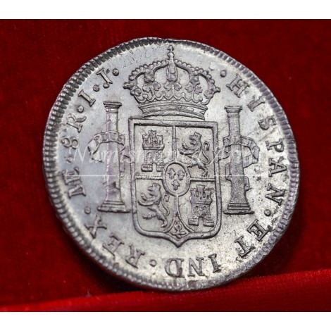 Carlos IV. 8 reales. 1791. Lima. Ensayador: IJ. EBC+