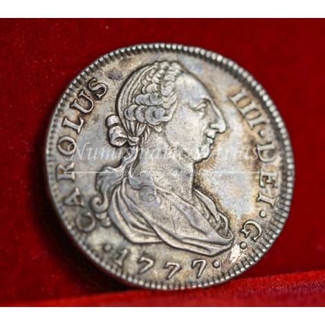 Carlos III. 4 reales. 1777. Madrid. Ensayador: PJ. EBC-