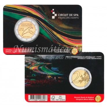 2€ 2025 Bélgica - Circuito Spa-Francorchamps (holandés e inglés)