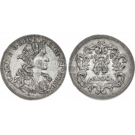 Carlos II. Ducado de 100 granas. 1693. Nápoles. EBC