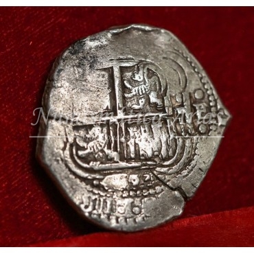 Felipe IV. 8 reales. 1653. Potosí. Ensayador: E. MBC-