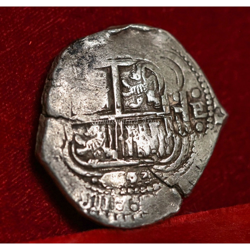 Felipe IV. 8 reales. 1653. Potosí. Ensayador: E. MBC-