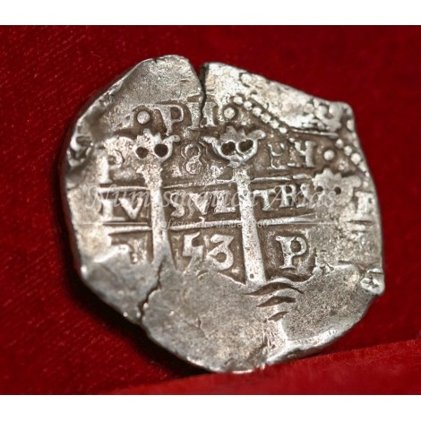 Felipe IV. 8 reales. 1653. Potosí. Ensayador: E. MBC-