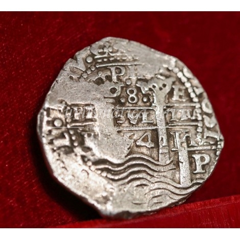 Felipe IV. 8 reales. 1654. Potosí. Ensayador: E. MBC+