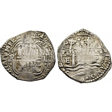 Felipe IV. 8 reales. 1666. Potosí. Ensayador: E. MBC