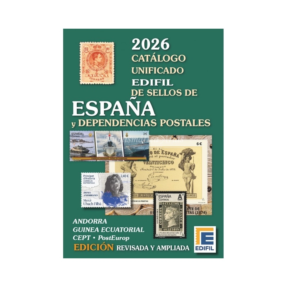 Catálogo Edifil España y colonias 2026 (tapa dura)