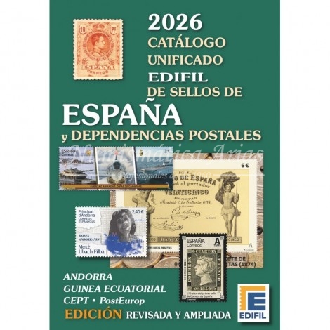Catálogo Edifil España y colonias 2026 (tapa dura)