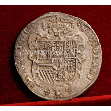Felipe IV. Ducatón. 1657. Milán. MBC+