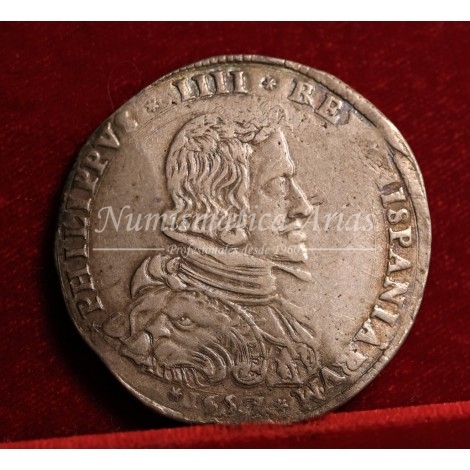 Felipe IV. Ducatón. 1657. Milán. MBC+