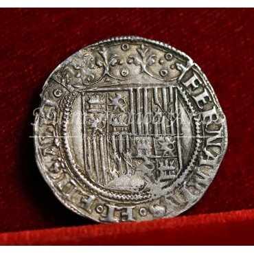 Reyes Católicos. 1 real. Sevilla. S/F.