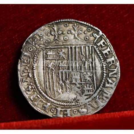 Reyes Católicos. 1 real. Sevilla. S/F.