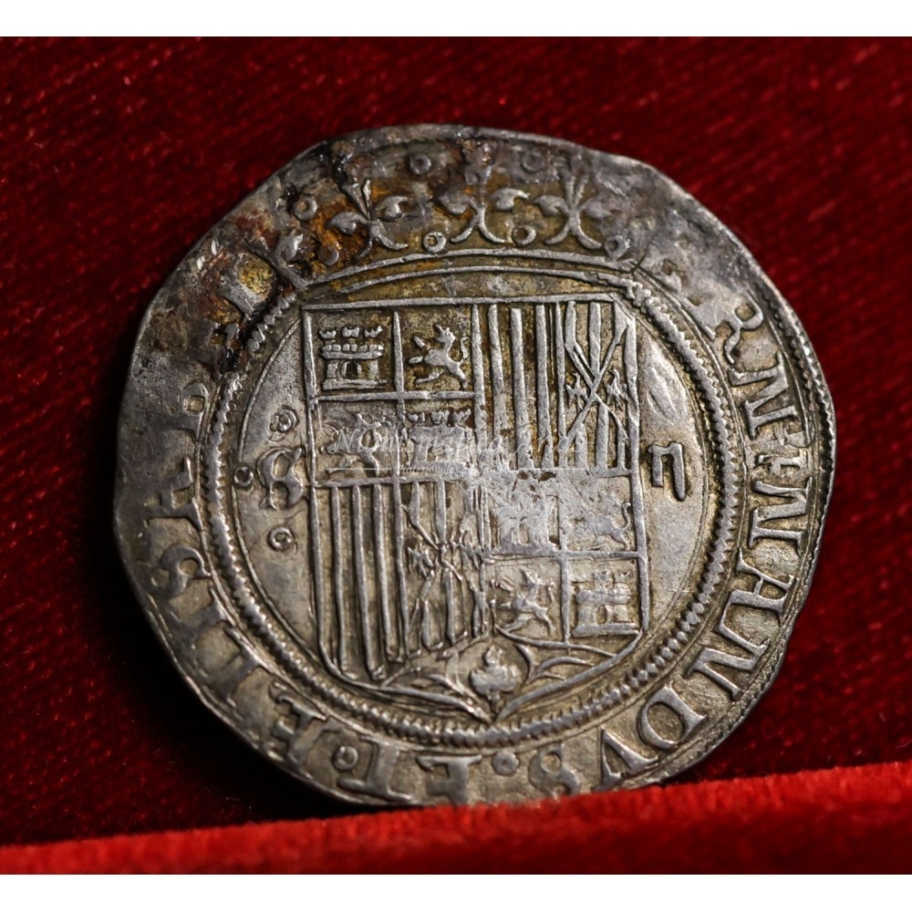 Reyes Católicos. 2 reales. Sevilla (ceca con roeles). S/F.