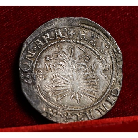 Reyes Católicos. 2 reales. Sevilla (ceca con roeles). S/F.