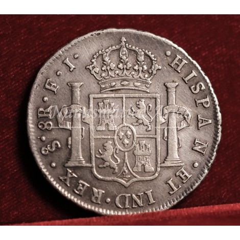 Fernando VII. 8 reales. 1811. Santiago de Chile. Ensayador: FJ. EBC-