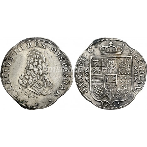 Carlos III pretendiente. 1707. 1/2 Felipe. Milán. EBC+