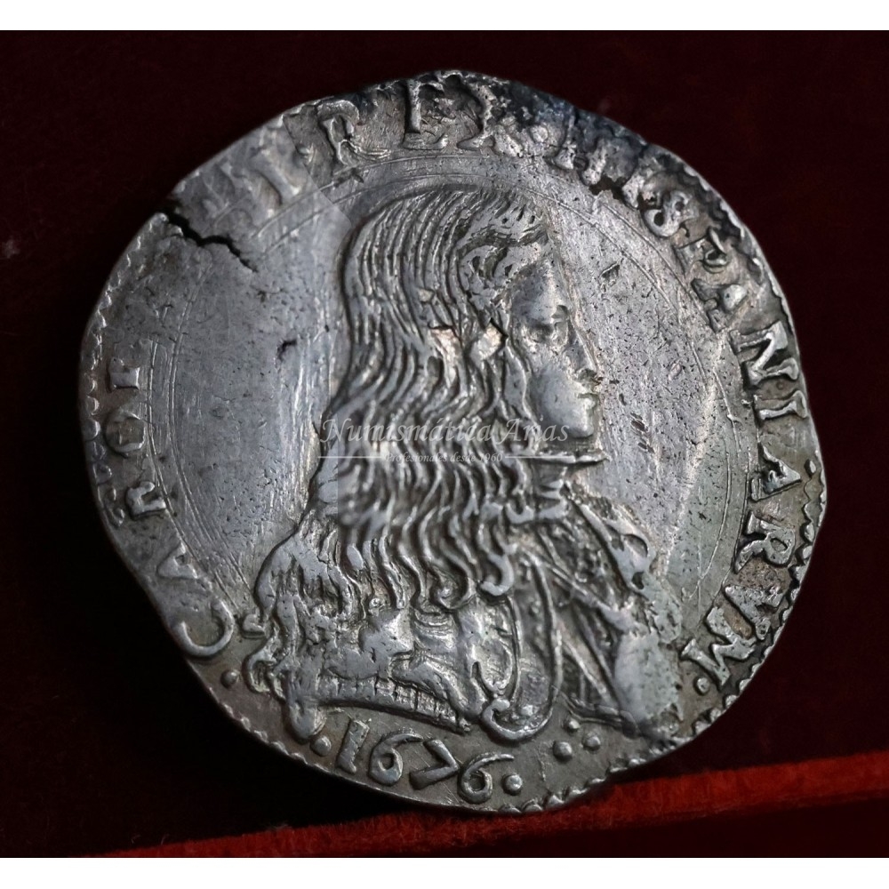 Carlos II. 1 Felipe. Milán. 1676. EBC-