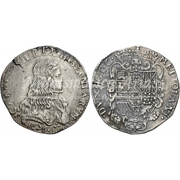 Carlos II. 1 Felipe. Milán. 1676. EBC-