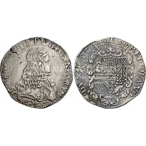 Carlos II. 1 Felipe. Milán. 1676. EBC-