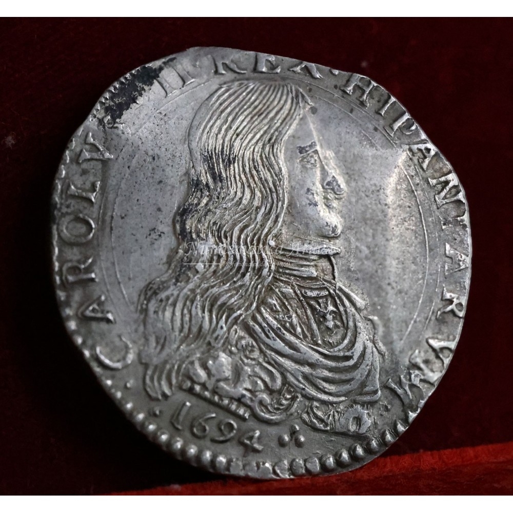 Carlos II. 1 Felipe. Milán. 1694. HIPANIARVM. EBC+