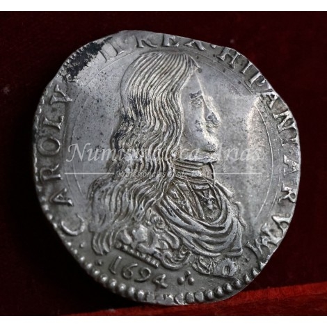 Carlos II. 1 Felipe. Milán. 1694. HIPANIARVM. EBC+
