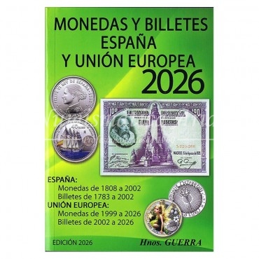 Catálogo Monedas y Billetes 2026. Hnos. Guerra