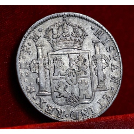 Carlos IV. 8 reales. 1789. México. Ensayador: FM. MBC