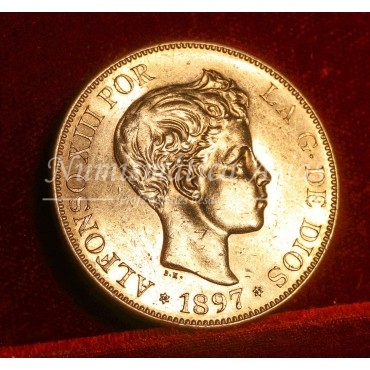 Alfonso XIII. 100 ptas. 1897*97. SG V. EBC
