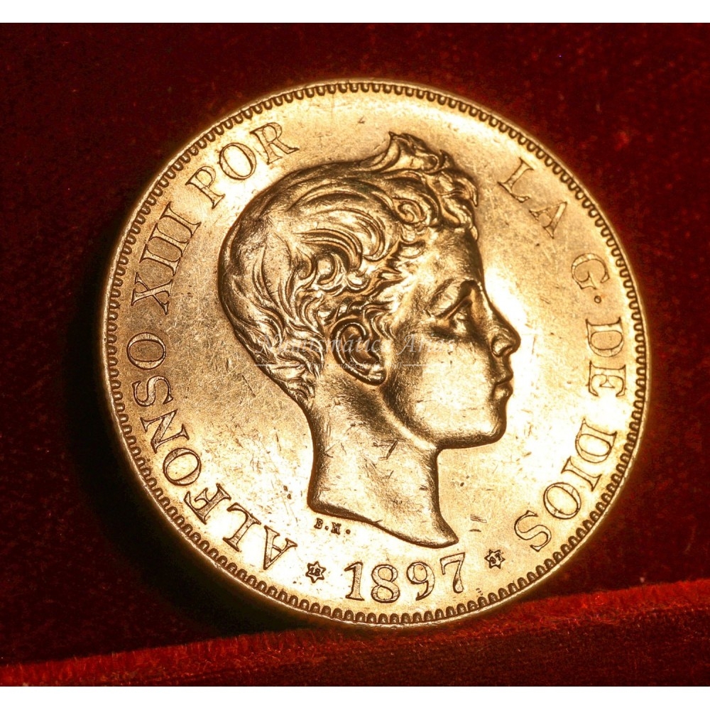 Alfonso XIII. 100 ptas. 1897*97. SG V. EBC