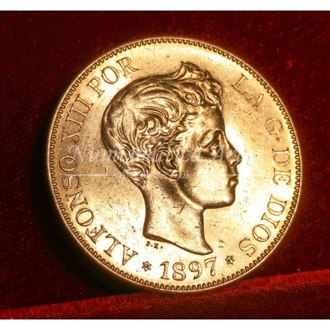 Alfonso XIII. 100 ptas. 1897*97. SG V. EBC