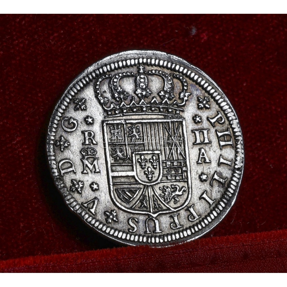 Felipe V. 2 reales. 1723. Madrid. Ensayador: A. SC-