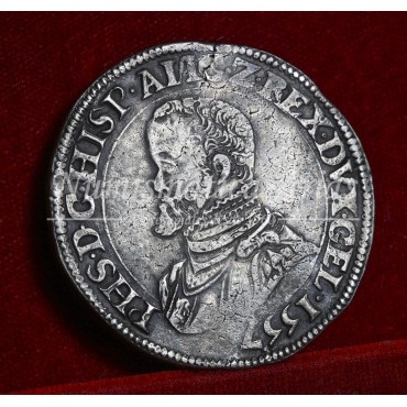 Felipe II. Ecu. Gueldres. 1557. EBC-