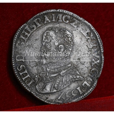 Felipe II. Ecu. 1557. Gueldres. EBC-