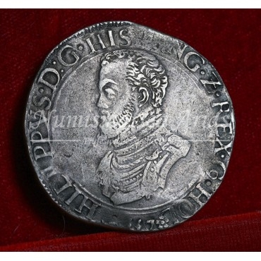 Felipe II. Ecu. 1557. Holanda. MBC+
