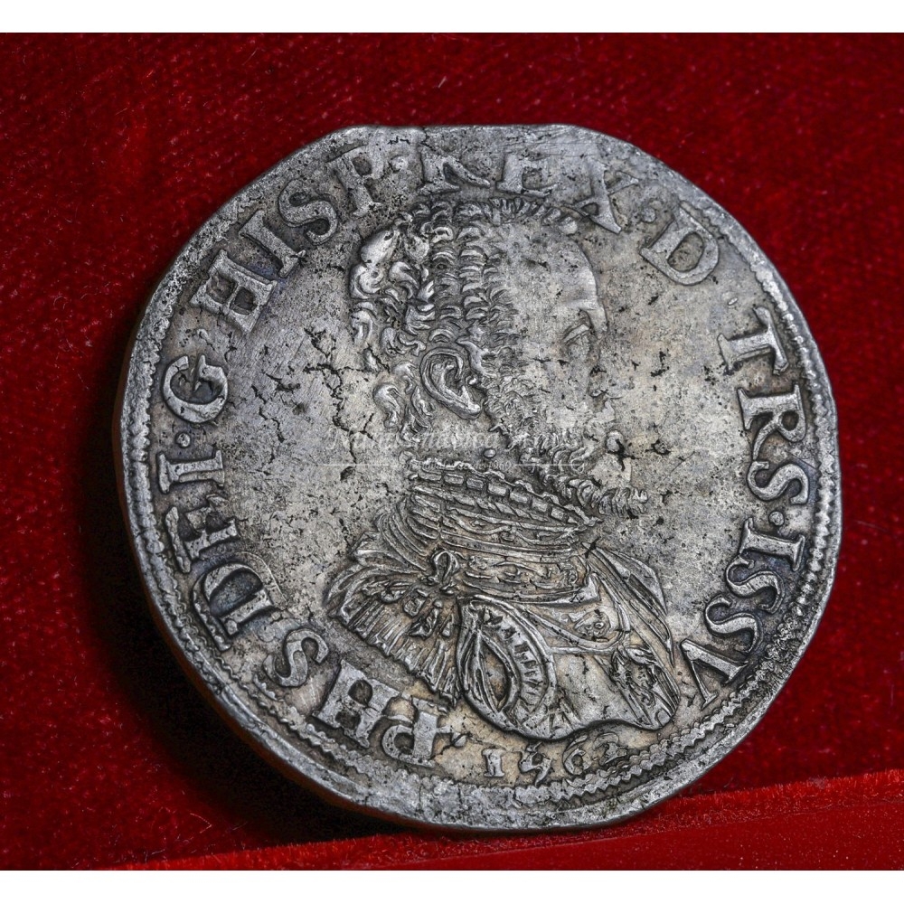 Felipe II. Ecu. 1562. Overijssel. EBC
