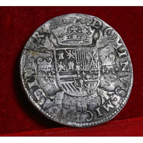 Felipe II. Escudo. 1559. Amberes. EBC-