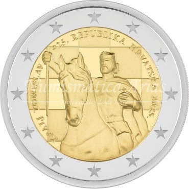 2€ 2025 Croacia - 1100 Años del Reino de Croacia y la Coronación del Rey Tomislav