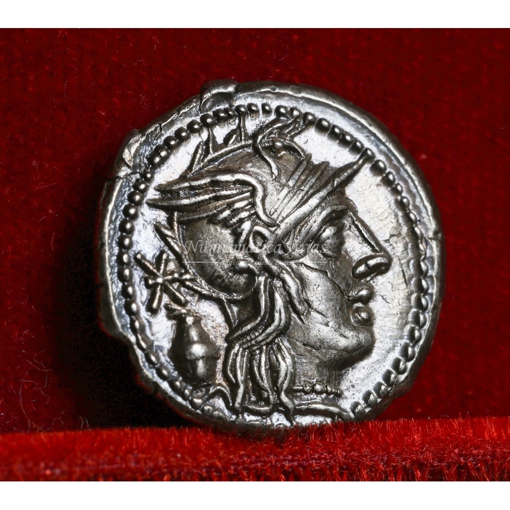 República romana. L. Cassius Longinus. Denario (126 a.C.). Crawford 266/1. EBC+.