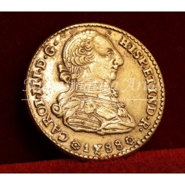 Carlos III. 2 escudos. 1788. Sevilla. Ensayador: C. EBC-