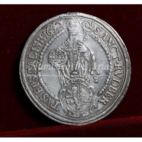 Austria. Taler. 1652. Paris von Lodron. Salzburgo. EBC+