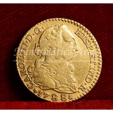 Carlos III. 1 escudo. 1788. Madrid. Ensayador: M. MBC-