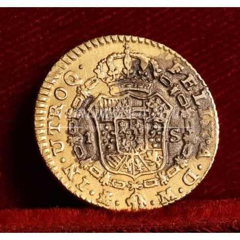 Carlos III. 1 escudo. 1788. Madrid. Ensayador: M. MBC-